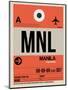 MNL Manila Luggage Tag I-NaxArt-Mounted Art Print