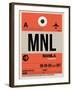 MNL Manila Luggage Tag I-NaxArt-Framed Art Print