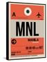 MNL Manila Luggage Tag I-NaxArt-Framed Stretched Canvas