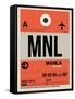 MNL Manila Luggage Tag I-NaxArt-Framed Stretched Canvas