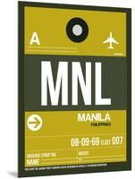 MNL Manila Luggage Tag II-NaxArt-Mounted Art Print