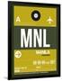 MNL Manila Luggage Tag II-NaxArt-Framed Art Print