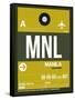 MNL Manila Luggage Tag II-NaxArt-Framed Stretched Canvas