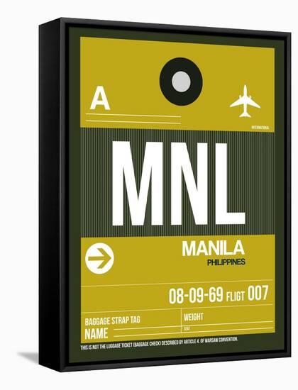MNL Manila Luggage Tag II-NaxArt-Framed Stretched Canvas