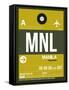 MNL Manila Luggage Tag II-NaxArt-Framed Stretched Canvas