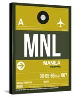 MNL Manila Luggage Tag II-NaxArt-Stretched Canvas