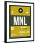 MNL Manila Luggage Tag II-NaxArt-Framed Art Print