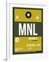 MNL Manila Luggage Tag II-NaxArt-Framed Art Print