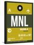 MNL Manila Luggage Tag II-NaxArt-Stretched Canvas