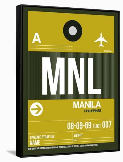 MNL Manila Luggage Tag II-NaxArt-Framed Stretched Canvas