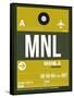 MNL Manila Luggage Tag II-NaxArt-Framed Stretched Canvas