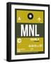 MNL Manila Luggage Tag II-NaxArt-Framed Art Print