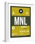 MNL Manila Luggage Tag II-NaxArt-Framed Art Print