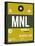 MNL Manila Luggage Tag II-NaxArt-Stretched Canvas