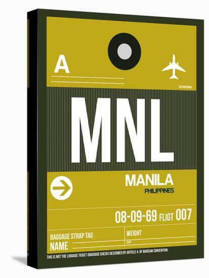 MNL Manila Luggage Tag II-NaxArt-Stretched Canvas