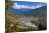 Mo Chhu and Pho Chhu River Through Punakha, Bhutan-Michael Runkel-Mounted Photographic Print