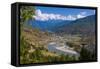 Mo Chhu and Pho Chhu River Through Punakha, Bhutan-Michael Runkel-Framed Stretched Canvas