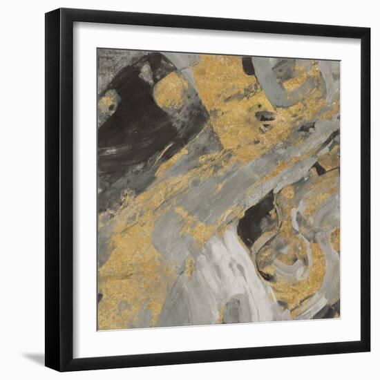 Moab Gold and Black-Albena Hristova-Framed Art Print