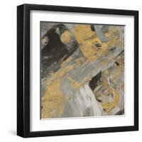 Moab Gold and Black-Albena Hristova-Framed Art Print