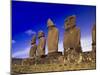 Moai at Ahu Tahai, Easter Island, Chile-Angelo Cavalli-Mounted Premium Photographic Print