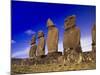 Moai at Ahu Tahai, Easter Island, Chile-Angelo Cavalli-Mounted Photographic Print