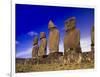 Moai at Ahu Tahai, Easter Island, Chile-Angelo Cavalli-Framed Photographic Print