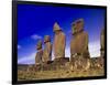 Moai at Ahu Tahai, Easter Island, Chile-Angelo Cavalli-Framed Photographic Print