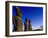 Moai at Ahu Tahai, Easter Island, Chile-Angelo Cavalli-Framed Photographic Print