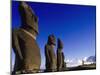 Moai at Ahu Tahai, Easter Island, Chile-Angelo Cavalli-Mounted Photographic Print