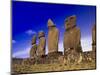 Moai at Ahu Tahai, Easter Island, Chile-Angelo Cavalli-Mounted Photographic Print