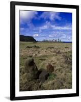 Moai at Ahu Tongariki, Easter Island, Chile-Angelo Cavalli-Framed Photographic Print