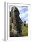 Moai in the Rano Raraku Volcanic Crater Formed of Consolidated Ash (Tuf)-Jean-Pierre De Mann-Framed Photographic Print