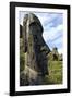 Moai in the Rano Raraku Volcanic Crater Formed of Consolidated Ash (Tuf)-Jean-Pierre De Mann-Framed Photographic Print