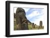 Moai in the Rano Raraku Volcanic Crater Formed of Consolidated Ash (Tuf)-Jean-Pierre De Mann-Framed Photographic Print