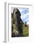 Moai in the Rano Raraku Volcanic Crater Formed of Consolidated Ash (Tuf)-Jean-Pierre De Mann-Framed Photographic Print