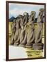 Moai, Monolithic Statue on Easter Island, Chile-null-Framed Giclee Print