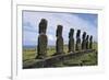 Moai of Ahu Ko Te Riku-null-Framed Giclee Print