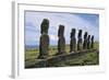 Moai of Ahu Ko Te Riku-null-Framed Giclee Print