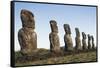Moai of Ahu Ko Te Riku-null-Framed Stretched Canvas