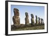 Moai of Ahu Ko Te Riku-null-Framed Giclee Print