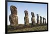 Moai of Ahu Ko Te Riku-null-Framed Giclee Print