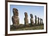 Moai of Ahu Ko Te Riku-null-Framed Giclee Print