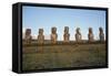 Moai of Ahu Ko Te Riku-null-Framed Stretched Canvas