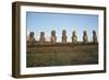 Moai of Ahu Ko Te Riku-null-Framed Giclee Print