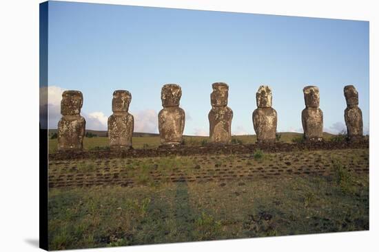 Moai of Ahu Ko Te Riku-null-Stretched Canvas