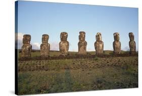 Moai of Ahu Ko Te Riku-null-Stretched Canvas