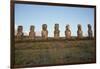 Moai of Ahu Ko Te Riku-null-Framed Giclee Print