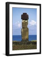 Moai of Ahu Ko Te Riku-null-Framed Giclee Print