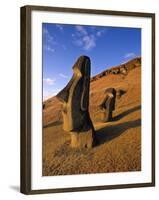 Moai Quarry, Easter Island, Chile-Walter Bibikow-Framed Photographic Print