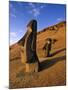 Moai Quarry, Easter Island, Chile-Walter Bibikow-Mounted Photographic Print